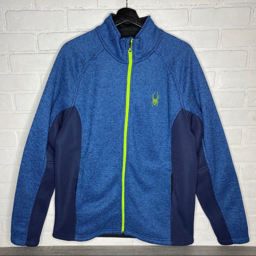 Spyder Foremost Fleece Lined Full Zip Core Sweater Jacket Size LG